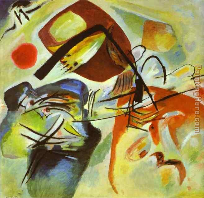 Picture with a Black Arch painting - Wassily Kandinsky Picture with a Black Arch art painting